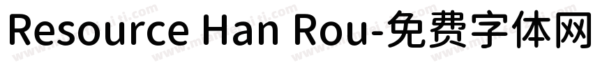 Resource Han Rou字体转换
